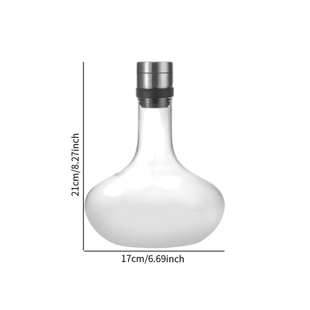 Red Wine Decanter Multifunctional Glass for Kitchen Restaurant Cafe Style B