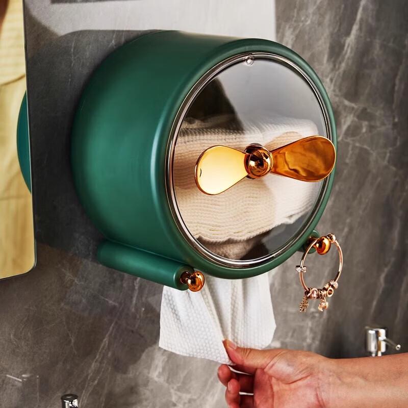 Wall-Mounted Waterproof Tissue & Face Towel Dispenser