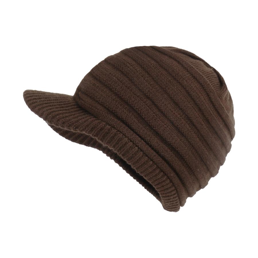 Unisex Wintermützen mit Schirm Warme Skimütze Stilvolle Strickmütze für Damen und Herren