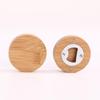 Bamboo Magnetic Bottle Opener with Creative Logo for Refrigerator Advertising