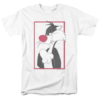 Looney Tunes Sylvester Herren T-Shirt Weiß