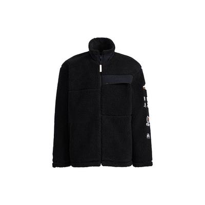 Giacca Antivento Casual con Collo Alto e Logo Neo Unisex Giacche Nere HG9030