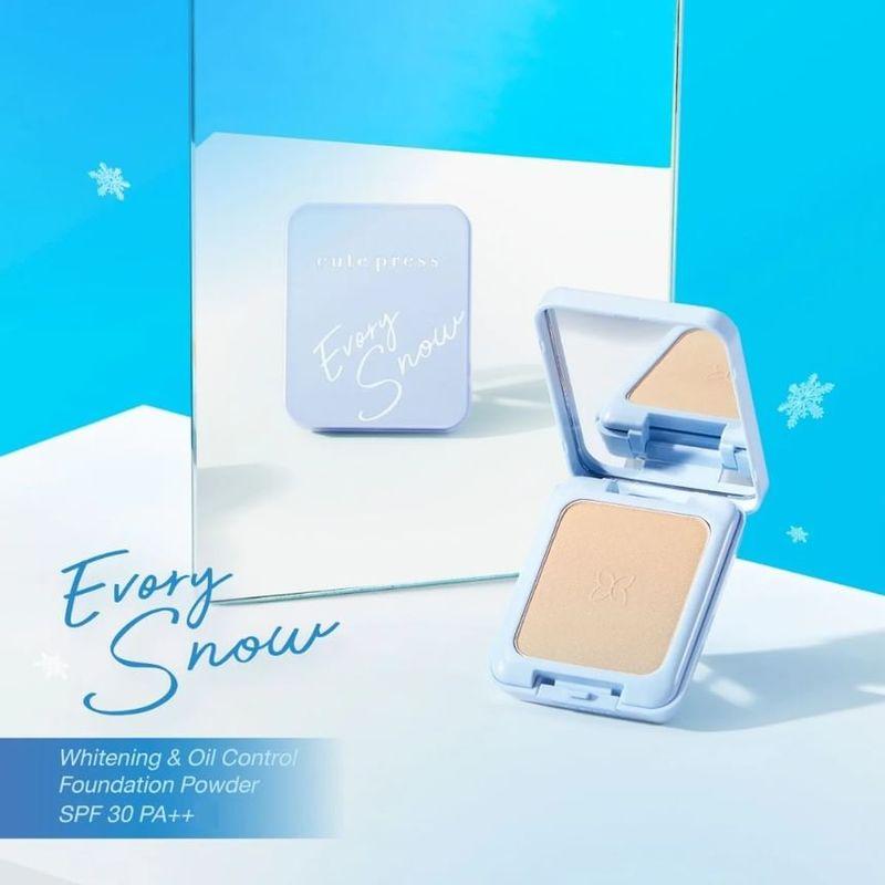 Cute Press - Evory Snow Whitening & Oil Control Foundation Powder SPF 30 PA ++
