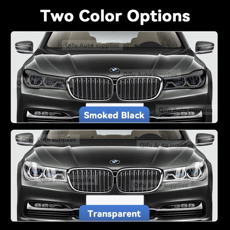 For BMW Serie 7 G11 2016-2018 TPU Headlight Anti-Scratch Smoke Black Transparent Modification Color Changing Protective Film