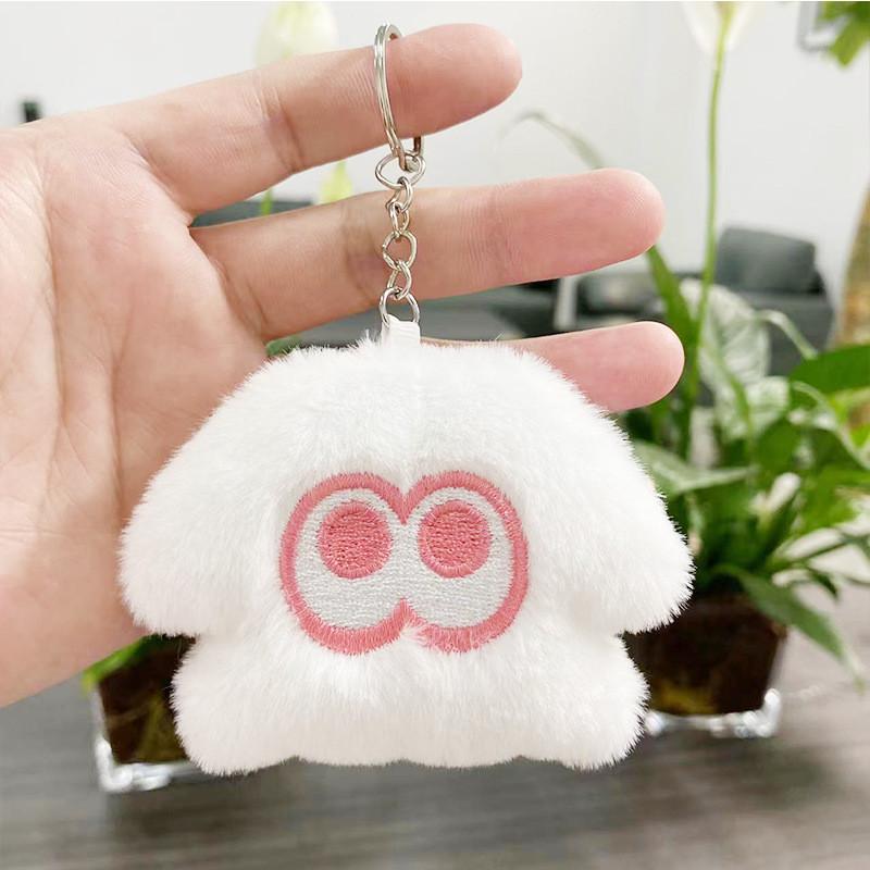 

Colorful Squid Plush Keychain With Pp Cotton Filling Charming Backpack Decoration White Keychain