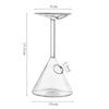 Creative Cocktail Glass Cup Upside Down Martini Glasses Wine Glass Juice Restaurant Cuisine Sashimi Dry Ice Container Leisure Ba