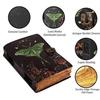 Leeres Zauberbuch der Schatten Luna-Motte Journal Hexerei Zubehör Motten-Dekor und Morpho-Schmetterling Druck
