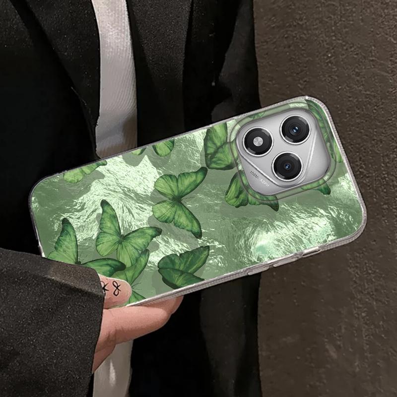 Butterfly Women Case For Samsung A56 A16 A17 S24 S25 FE Xiaomi Redmi Note 14 13 Pro 14C A5 Huawei Honor 400 200 Lite Pro iPhone 16 Shockproof Cover