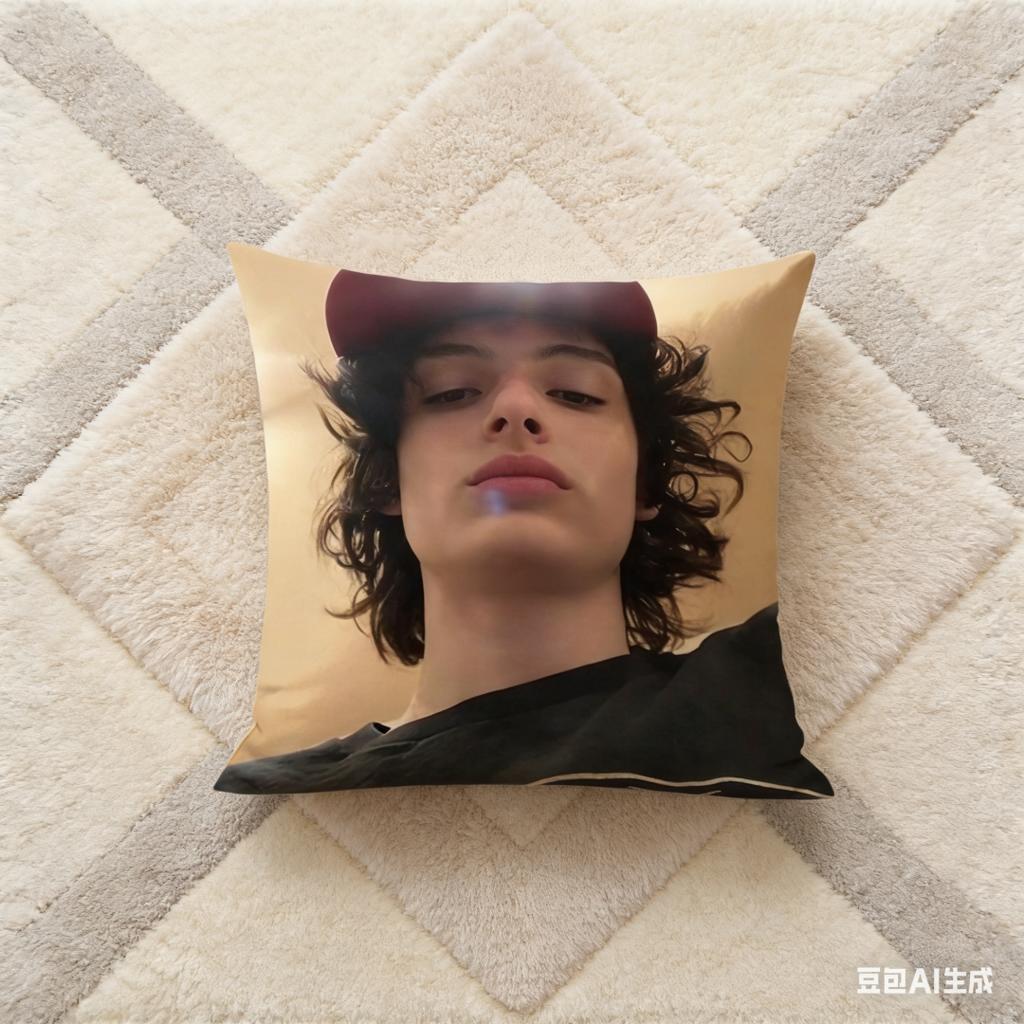 Finn Wolfhard Double Sided Pillow Cover Mike Wheeler Print Cushion Case Soft Polyester Decorative Pillowcase For Sofa Bed Fans