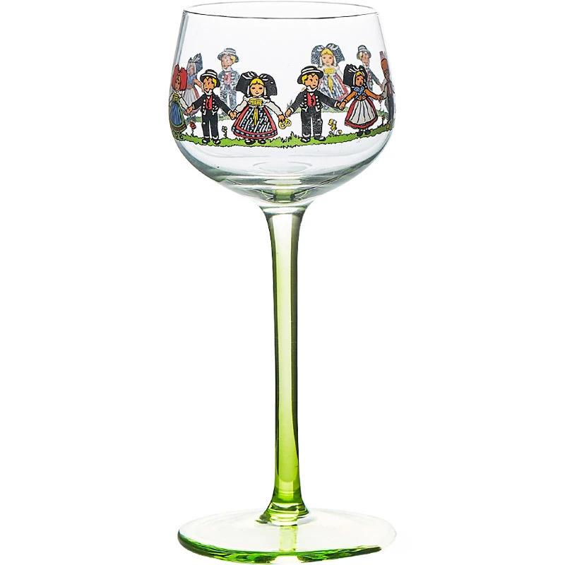Creative High Footed Red Wine Glass Champagne Cocktail Glass Doll Cup Decorative Glass Wine Cabinet Decoration Birthday Gift