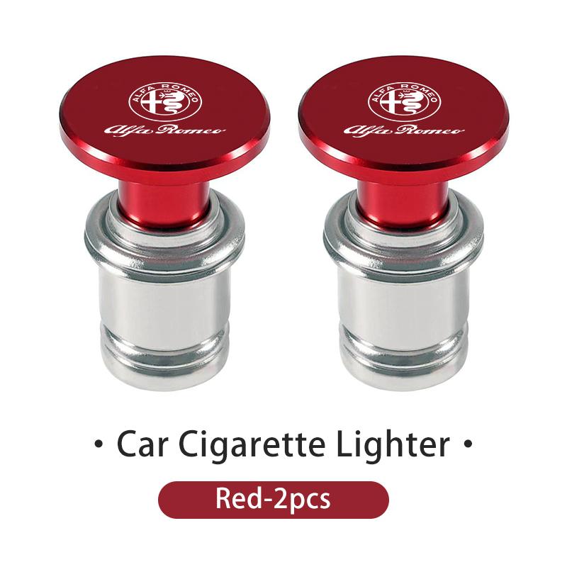 2026 Hot Sticker For Alfa Romeo Universal Car Aluminum Eject Button Cigarette Lighter Cover Giulietta 940 2010-2014 2015 2016 20