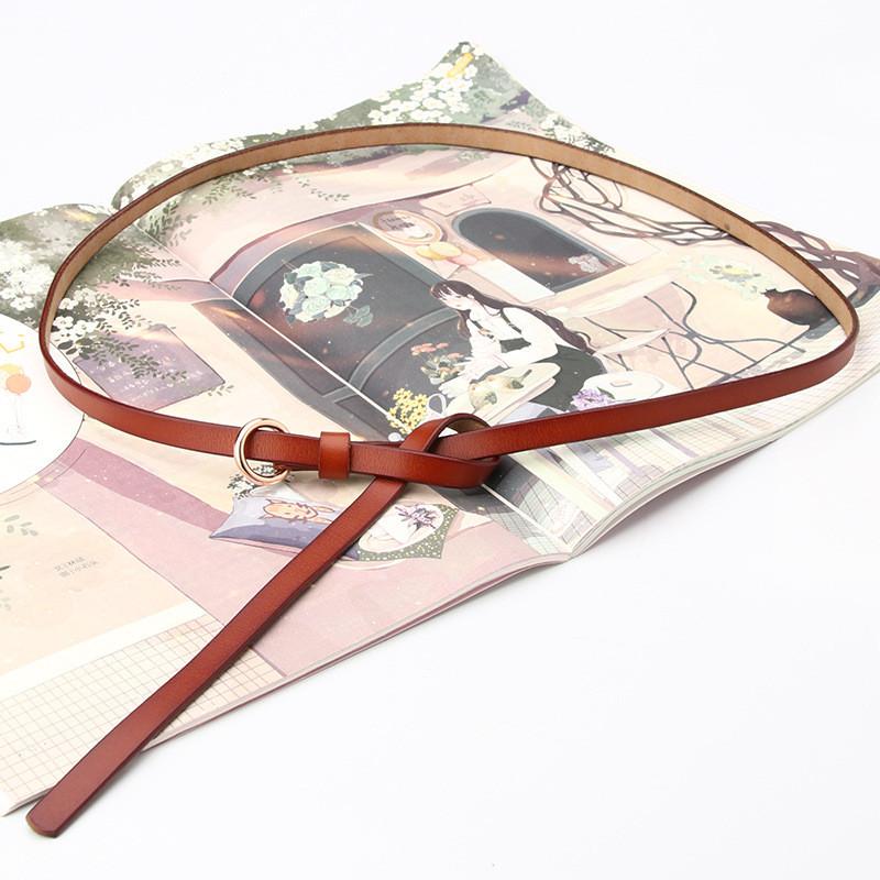 Leather Belt For Women With Adjustable Tying Design For Casual Wear