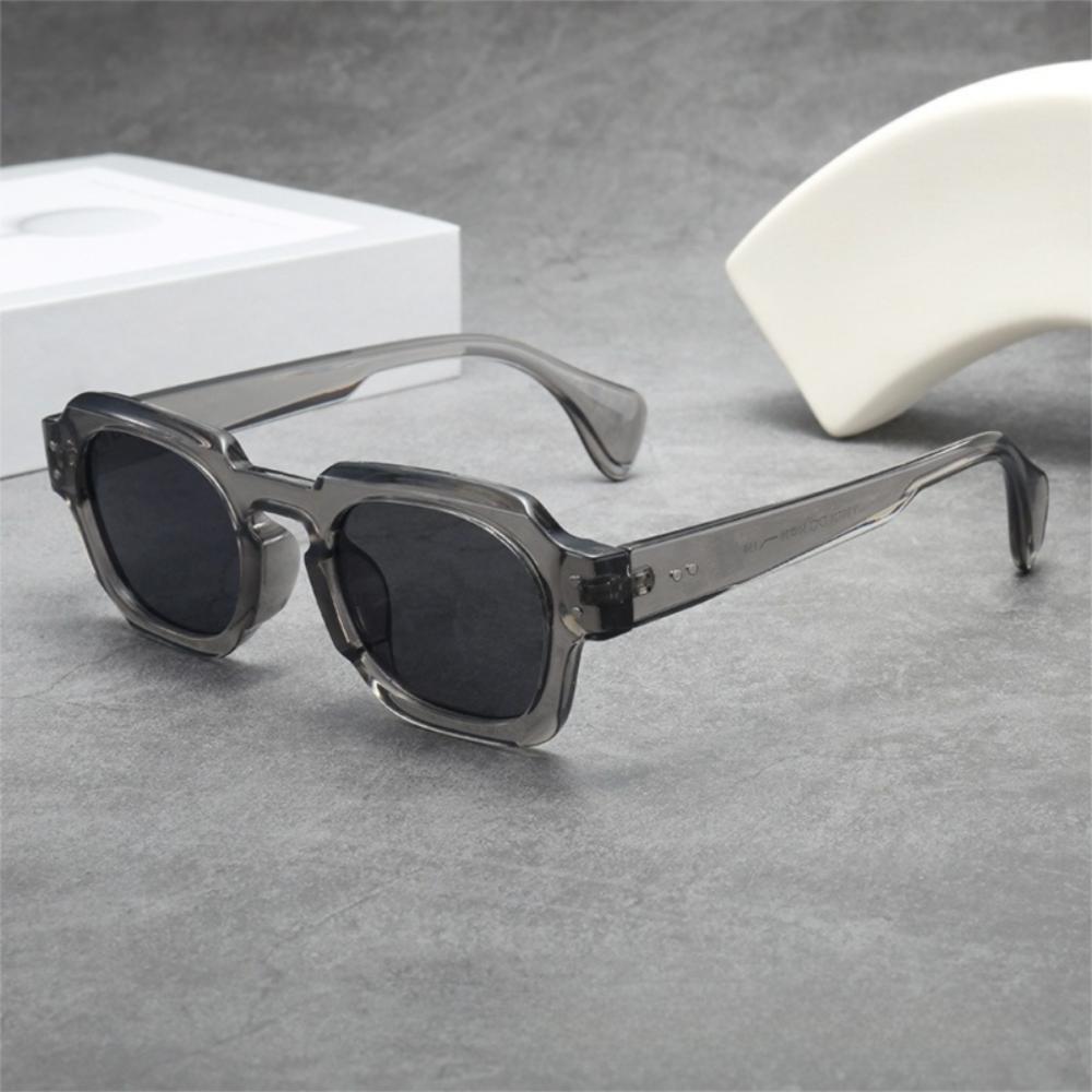 Irregular Multicolor Lenses Eyewear Lightweight UV400 Sun Glasses Square Frame Sunglasses  Outdoor