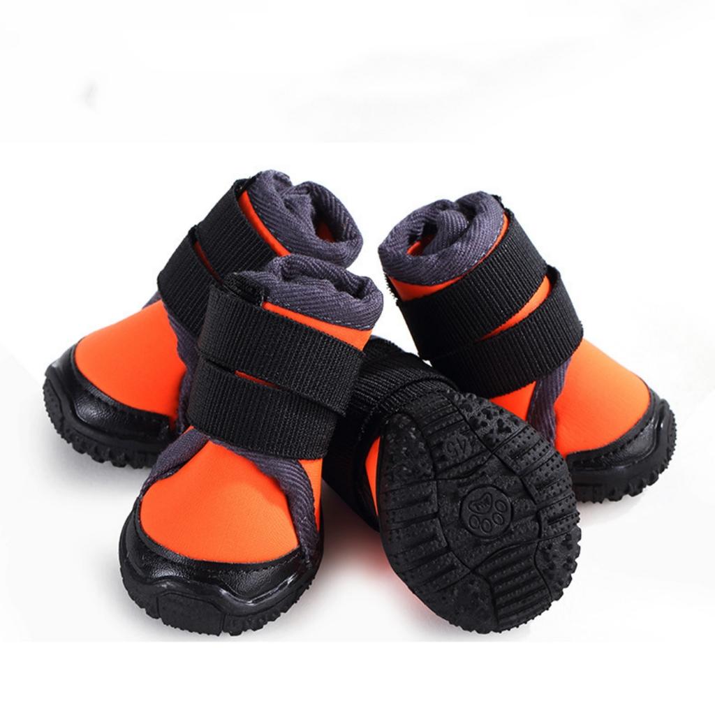 Stocked Tactical Dog Boots Solid Pattern Rubber Outdoor Running Shoes for Pets