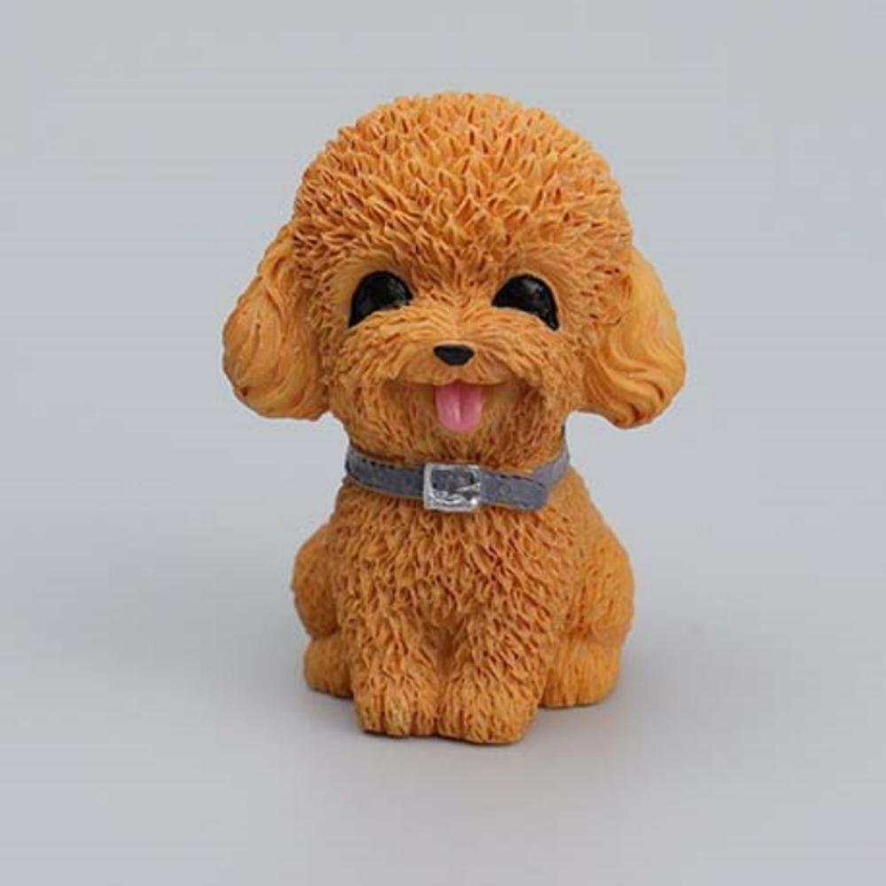 Desktop Model Dog Figurine Cute Simulated Dog Ornament Car Accessories Dog Animal Model  Car Decor
