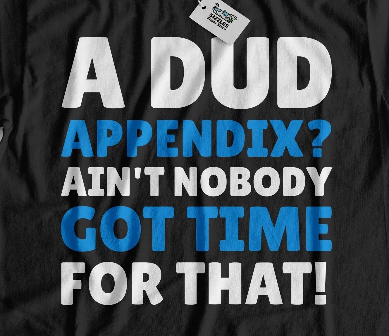 

Unisex Funny Appendix Surgery T-Shirt, Appendectomy Gifts & Appendicitis Tee S