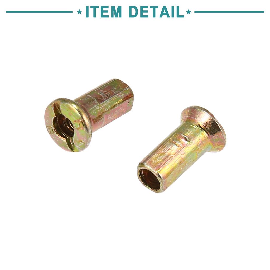 ACROPIX Motorcycle Scooter Wheel Plated Spoke Set 150mm Length with Nipples Silver Tone 36 Pieces