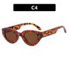 New fashionable versatile inverted triangular small frame cat eye sunglasses men's high-end fashion street photo UV-proof sunglasses