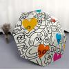 1pc Heart Characters Automatic Open/close Umbrella, 8-Rib sturdy structure, Auto Folding/Opening, Portable Travel Umbrella for Women,228