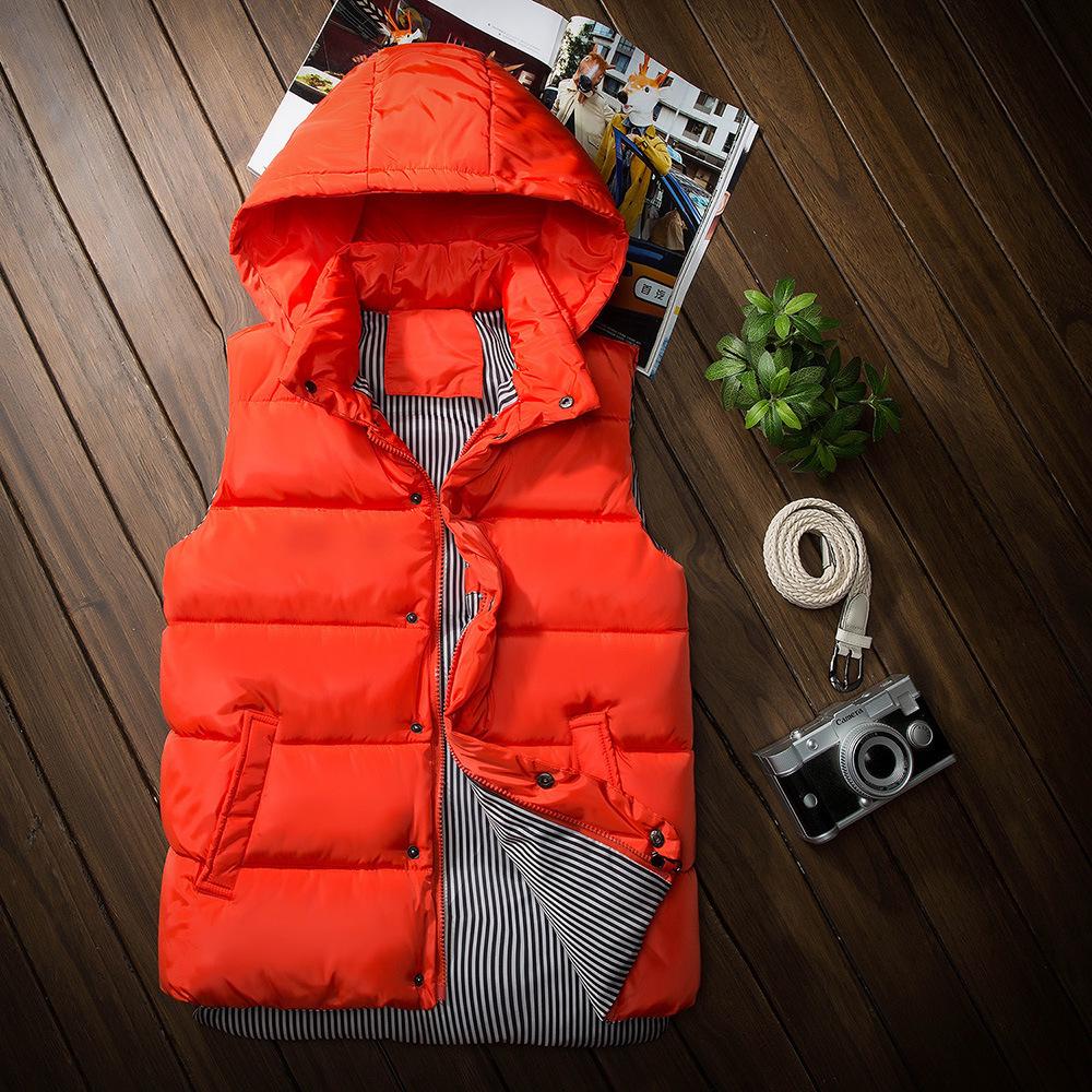 2025 Unisex Bawełniana Kamizelka z Kapturem na Jesień i Zimę