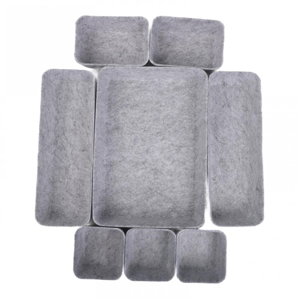 Cosmetics Organizer Felt Storage Box Efficient Organization