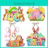 Rabbit Easter Paper Door Hanging Party Decor With Cartoon Theme Party For
