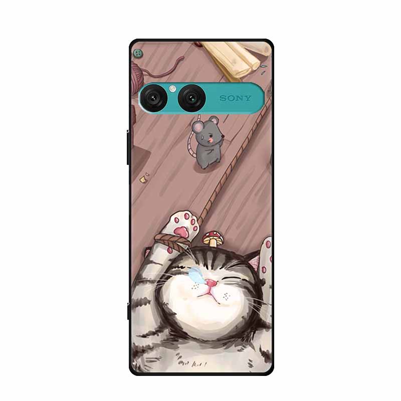 For Sony Xperia 10 VII Case Soft Silicone TPU Back Cover Protective Coque for Xperia10 VII 5G XQ-FE54 XQZ-CBFE Black Phone Cases