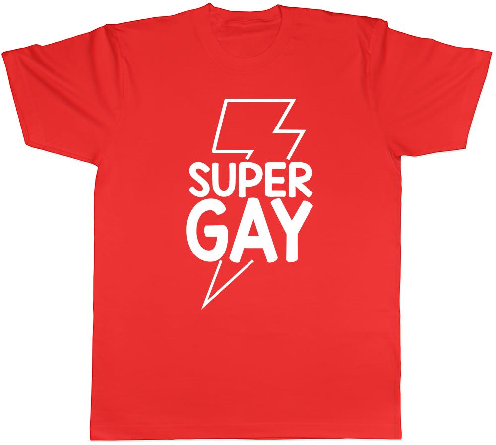 Funny Super Gay Unisexs TShirt LGBTQ Pride Love Coming Out Identity Tee