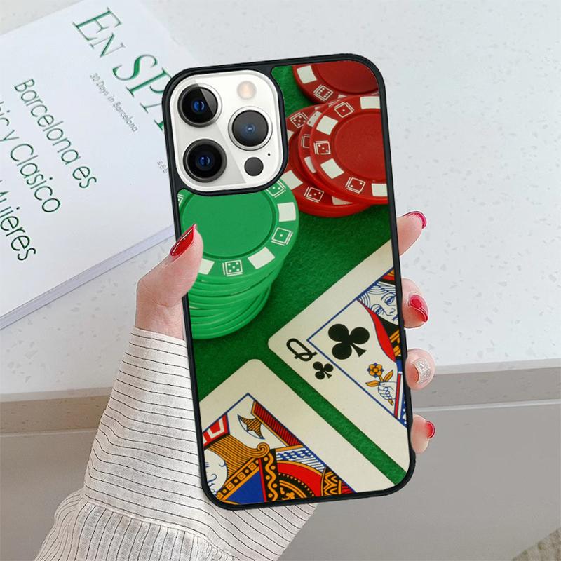 Poker Casino Art Pattern Phone Case Cover For iPhone 17 Air 15 16 16e 14 13 Pro Max Coque 12 11 Pro Max For Apple PLUS Fundas