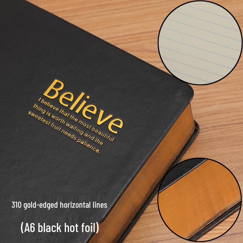 Bardzo gruby retro europejski skórzany notatnik-planer