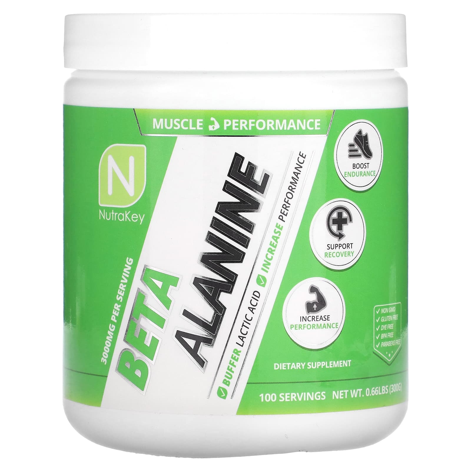 

Nutrakey, Beta Alanine, 0.66 lb (300 g)