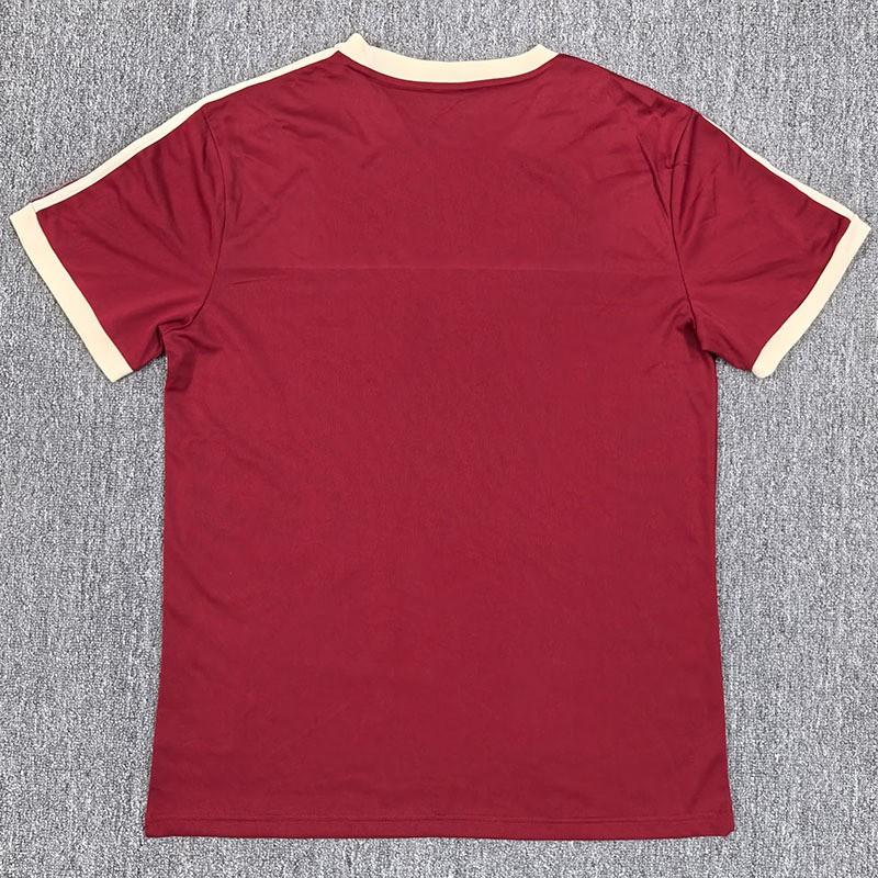 Vintage Mexico Commemorative Short Sleeve Soccer Jersey Men Bamboo Fiber Athletic Wear Fall Winter