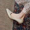 Women Pumps Sexy Pointed Toe Chic Stylish Office Working Shoes Strange High Heel