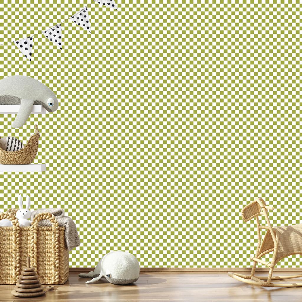 Beige and yellow checkerboard wallpaper for living room and bedroom 50x1000