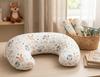 Bean croissant nursing pillow (beige hedgehogs)