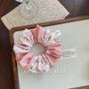 Scrunchie Multi Styles Floral Plaid Soft Fabric Minimalist Versatile Women Hair Tie Hair Accessories
