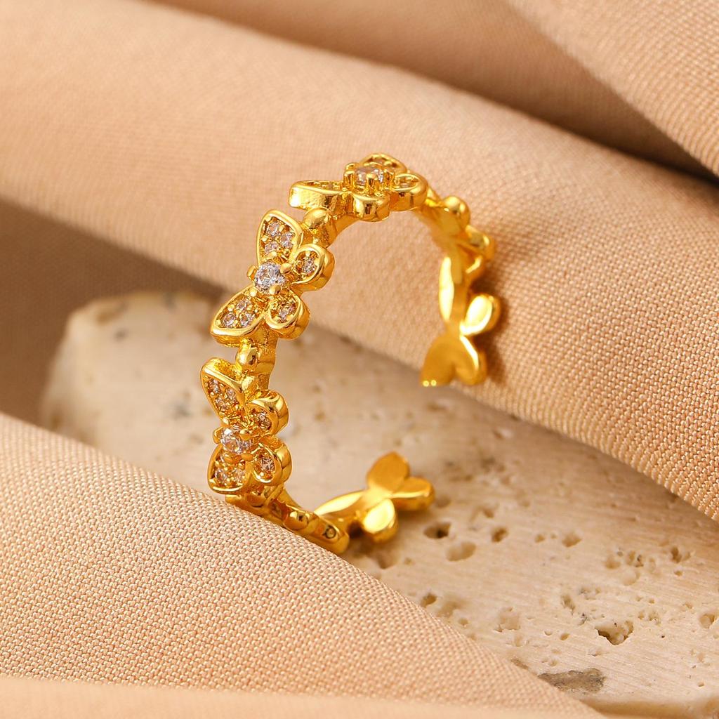 High-End Cross-Border Fashion Bow Ring for Women - European & American Style Open Index Finger Accessory