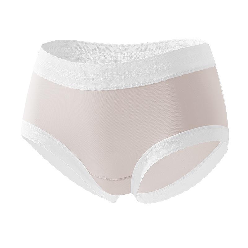 Women's Summer Ultra Thin Ice Silk Antibacterial Comfortable Breathable Cool Quick Dry Waist Triangle Briefs