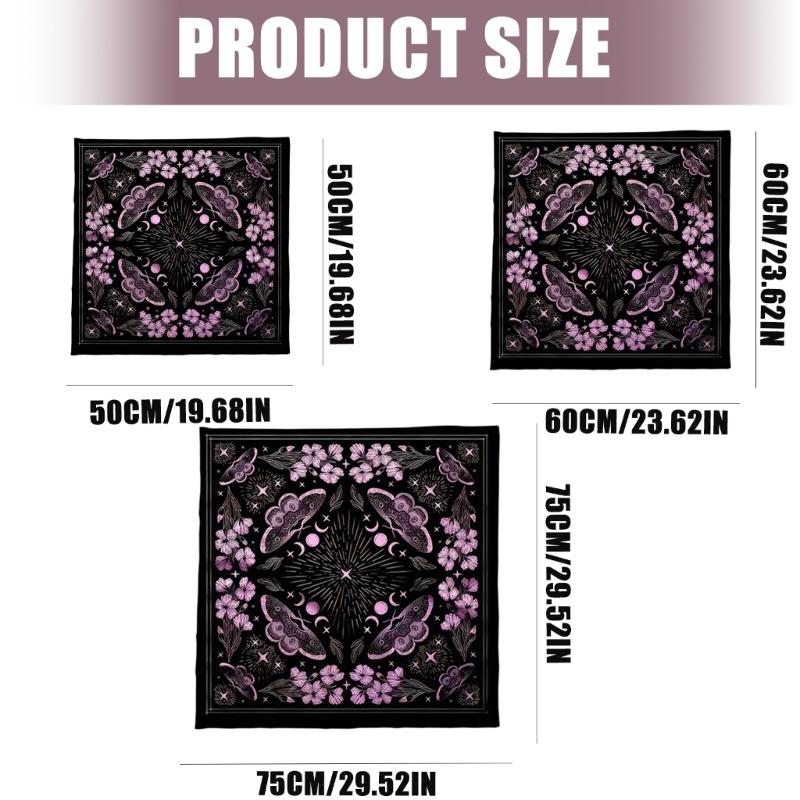 Divinations Tablecloth Star Flower Astrology Tarots Card Tablecloth Altars Cloth Divinations Board Game Accessory