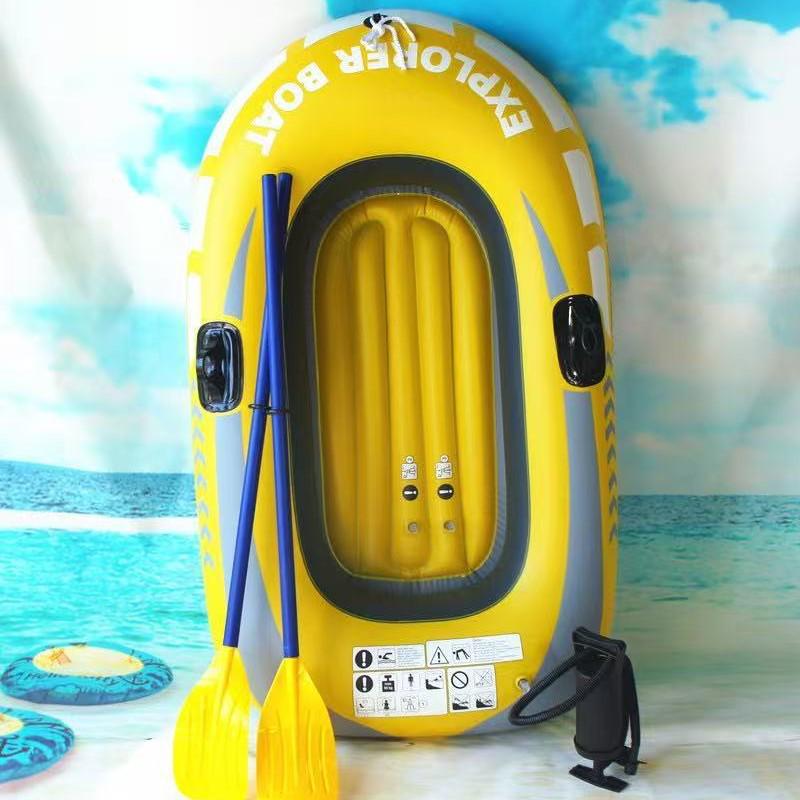 Thickened Inflatable PVC Kayak: Single/Double Air Cushion Boat for Fishing, Paddle Surfing, Rafting, Beach, Children's Use