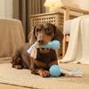 Puppy Teething Chew Toys, Non-Toxic TPR Dog Bone & Ring Toys with Rope, Durable & Bite Resistant for Small Medium Breeds