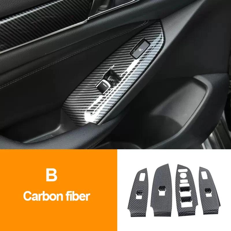 For Honda Accord X 10th 2018     Hybrid ABS Car Door Window Switch Lift Buttons Decorate Covers Accessories