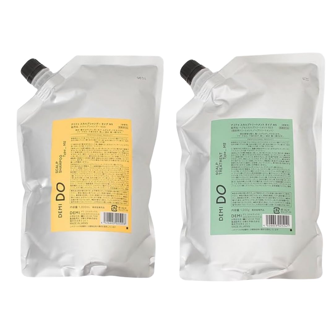 

Demi de Scalp Shampoo Type MS Refill Shampoo 1000 мл Treatment 1000 г Set