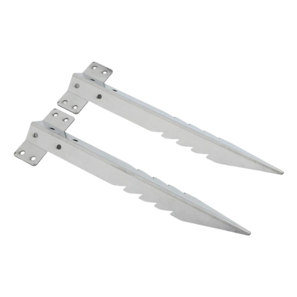 Steel Construction Railway Sleeper Bracket Serrated Design Metal Material Steel Serrated Fence Small Size Heavy Duty