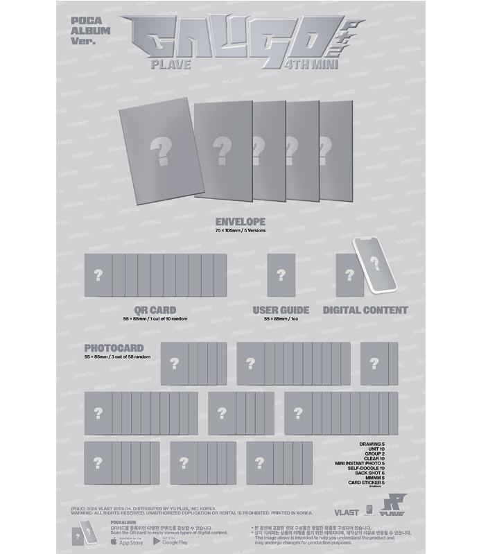[pre-order] PLAVE 4th Mini Album Caligo Pt.2 POCAALBUM Version 5 Set / Random