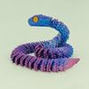 European-Style 3D Printed Multi-Color Movable Snake Ornament - Creative Art Figure Gift