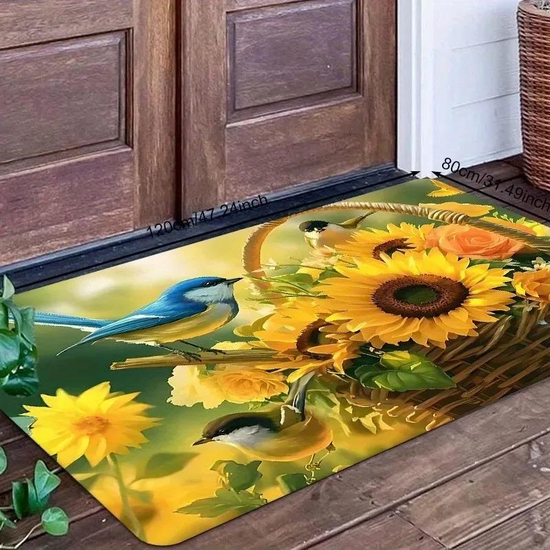 1PC Dog Pattern Kitchen Rugs Non-Slip Home Door Mats Pop Design Bathroom Rug Bath Mat Carpet for Home Sink Laundry Decor