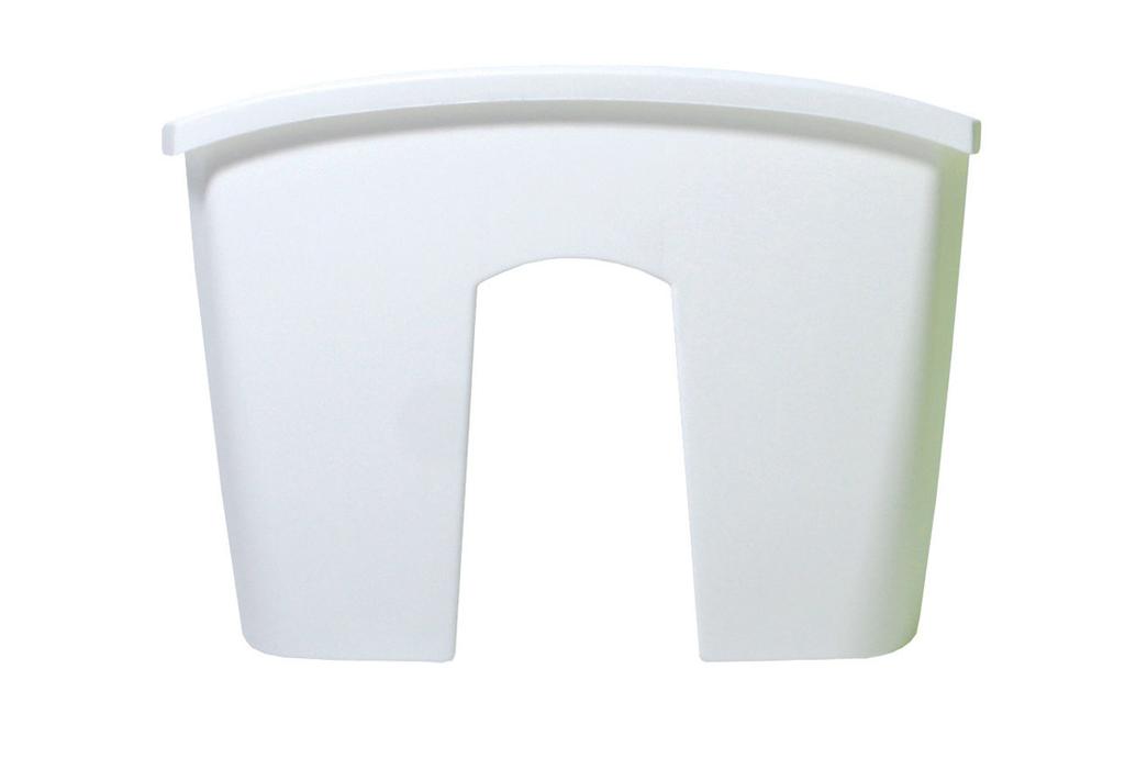 CROWN DCRO600 Railing Flowerpot | White