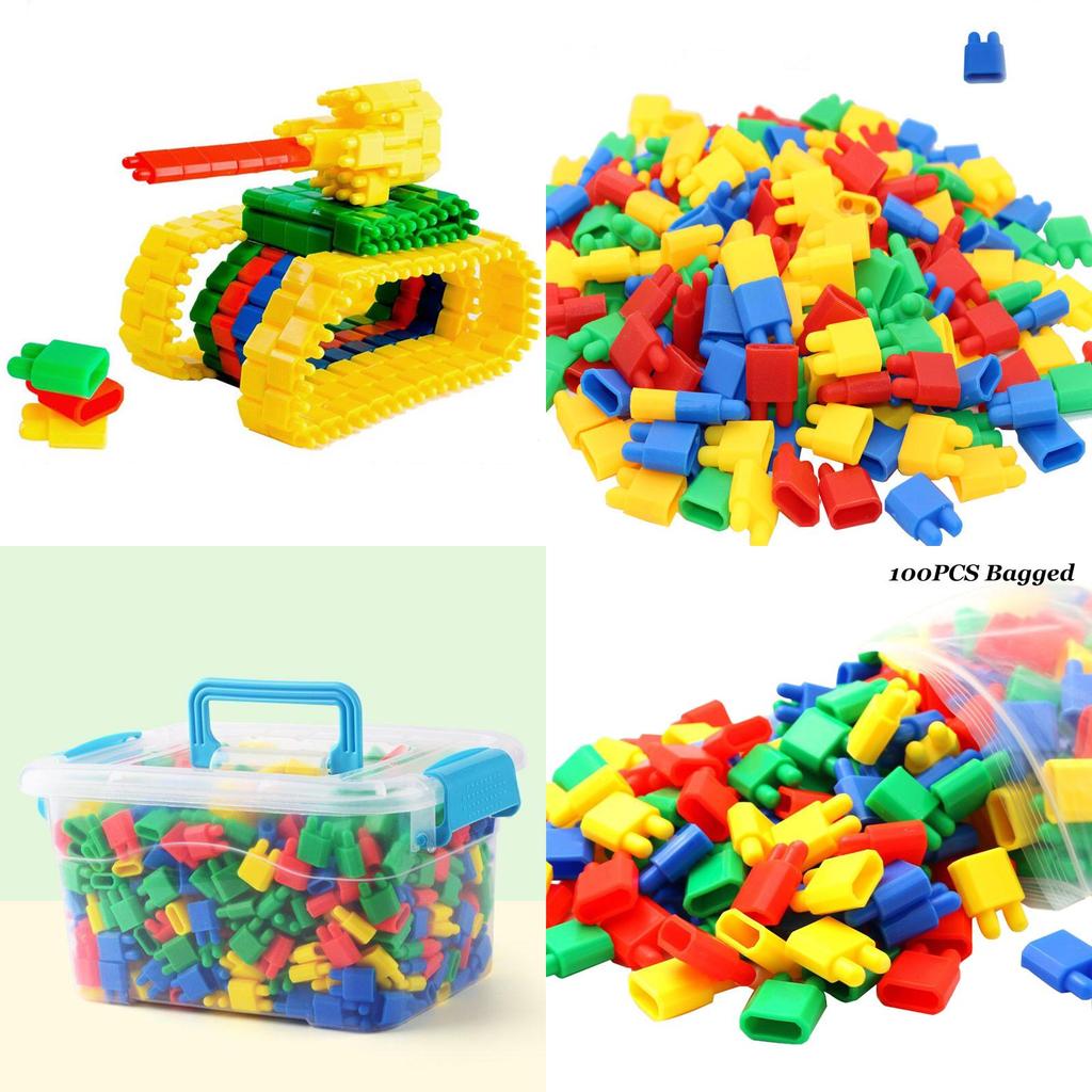 Rocket Bullet Head Small Particle Building Blocks Toy Plastic Assembly Educational Toy For Kids 3-9 Years