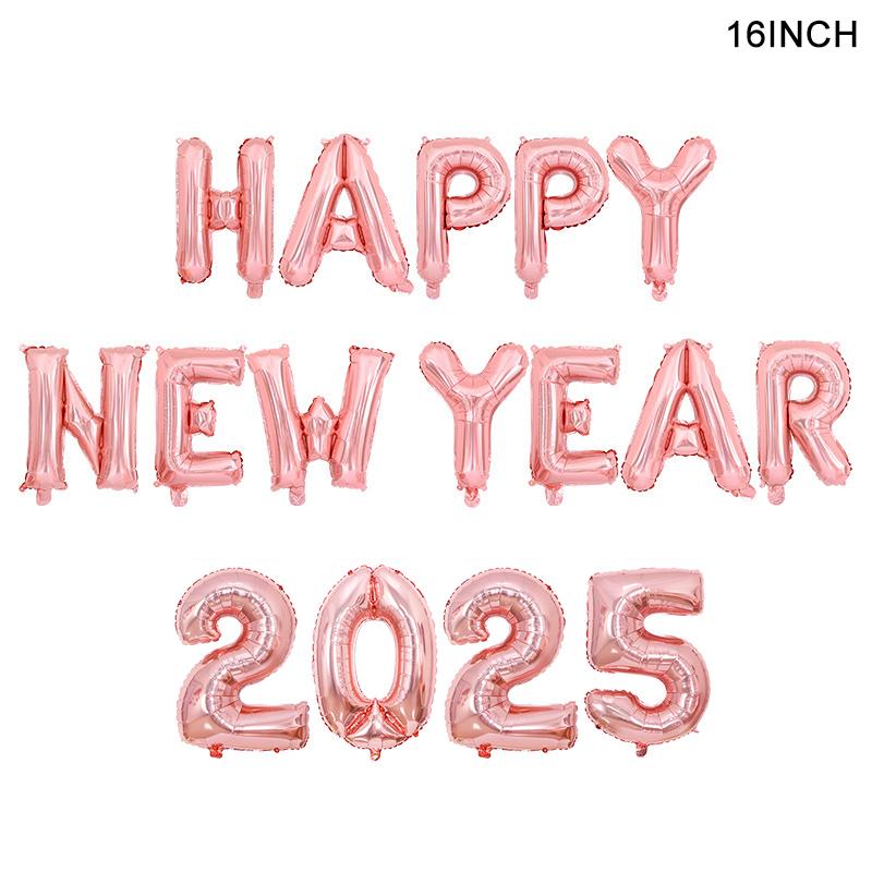 2025 Număr de coroană Baloane din folie Decorație de petrecere pentru ajunul Anului Nou Fericit Accesorii pentru cabină foto Accesorii de Crăciun Decor pentru casă Navidad 2024